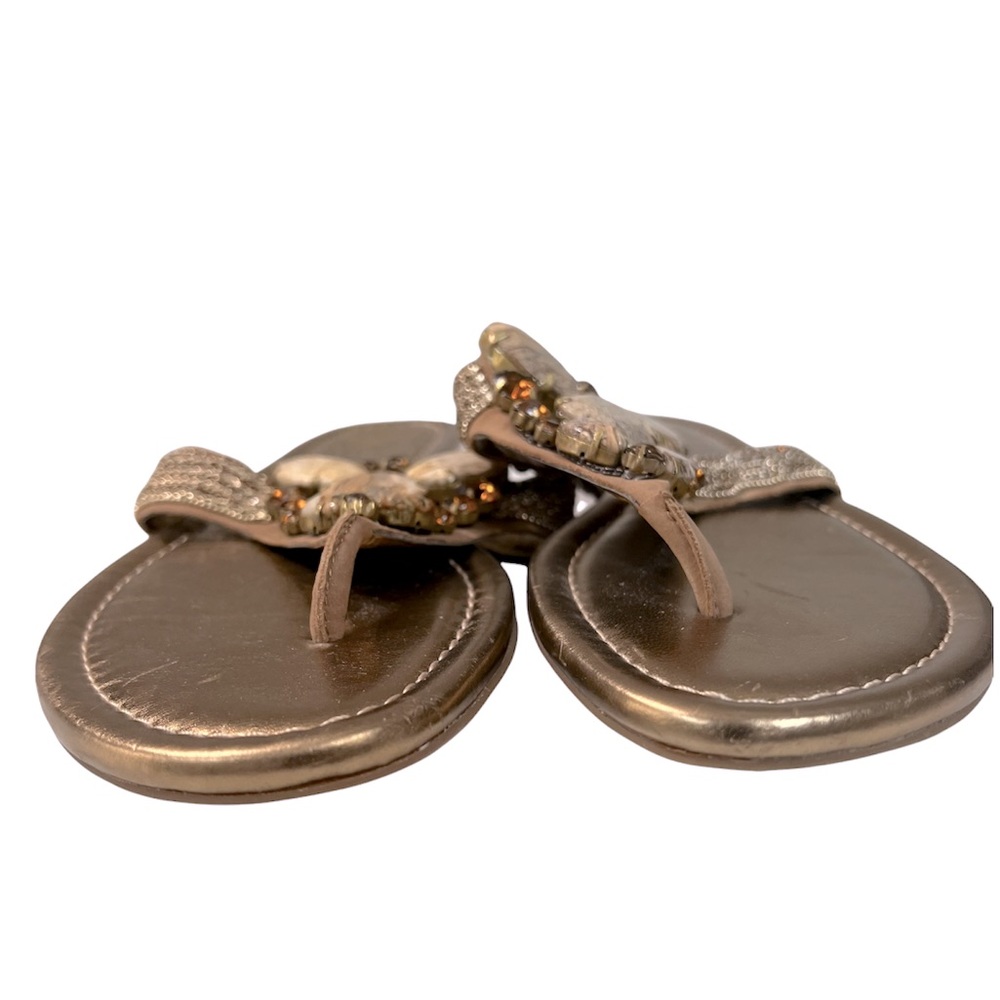VINCE CAMUTO Sandals Malloy Gem Detail Cape Strap Thongs 9.5 - Picture 6 of 8